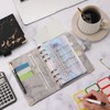 A6 PU Leather Budget Binder A6 Notebook Binder for Budgeting
