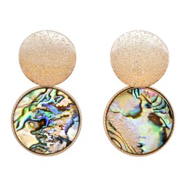 AeraVida Vintage Textured Bohemian Round Gold-Plated over Brass Post Drop Bali Earrings | Elegant Sterling Silver Stud Earring for women | Round Stud Earrings