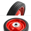 QWORK 2 Pack 5" x 1.5" Premium Rubber Wheel with