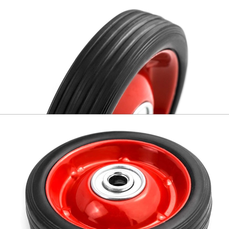 QWORK 2 Pack 5" x 1.5" Premium Rubber Wheel with