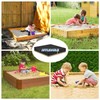 VANSHEIM Sandbox Cover Square Waterproof Sand Pit Cover with Drawstring