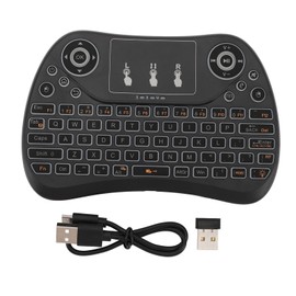 Mini Wireless Keyboard Touchpad Combo ABS Rechargeable Portable Remote Control Touch Keyboard for TV PC Laptop