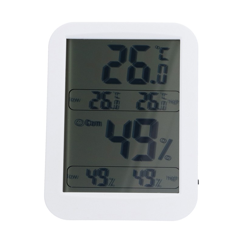 Large Screen Digital Thermo Hygrometer Temperature Humidity Gauge with Memory