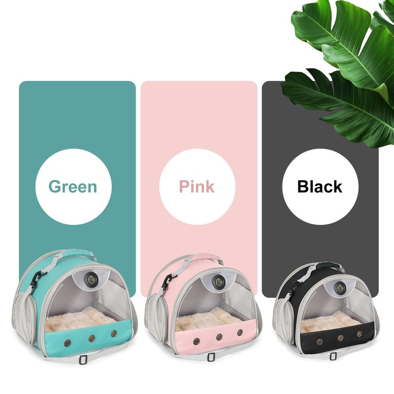 Bearded Dragon Travel Backpack Carrier with Reptile Thermometer and Humidity