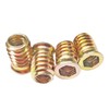 Qrity 20PCS Threaded Inserts Nuts, Hex Drive Head Nuts, Threaded