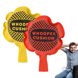 EIROVYA Pack of 2 Children's Fart Cushions, Pups, Salmon Bag, Prank Items, Retro Fart Gag Colourful Joke Item Party (A)