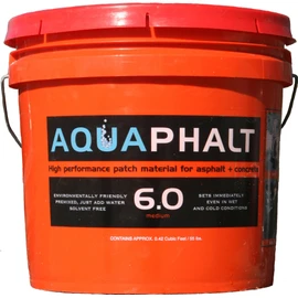 Aquaphalt 6.0 Permanent Asphalt Repair for potholes, driveways, and roads - Bucket