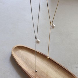 JewelVOX Women's Long Necklace, Pearl, Y-Shape, Surgical Stainless Steel, Hypoallergenic, Adult, Stylish