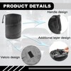 NOTISH Car Trash Can, Collapsible Pop-up Water Proof Bag Portable