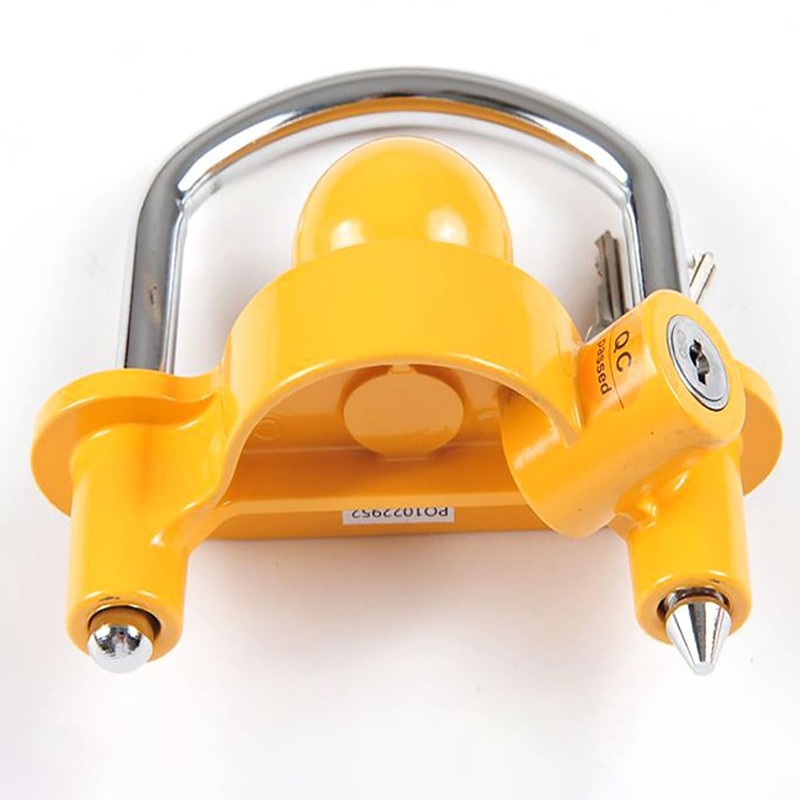 Trailer Hitch Security Lock,U-Shaped Universal Ball Hitch Lock,Hitch Security Adjustable