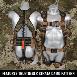 Malta Dynamics Hunter's Elite Hunting Harness - 2XL, TrueTimber Strata