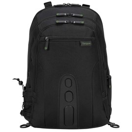 Targus Spruce EcoSmart Travel Laptop Backpack for 15.6 inch Laptops, TSA-Friendly Carry On Backpack Laptop Bag for Work and Travel, Black (TBB013US)