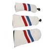 3PCS Golf Club Head Cover for Driver Fairway Woods Headcovers