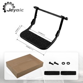 Jeyaic Passenger Seat Folding Footrest with Cover, Hiace Regius Ace 200 Series S-GL1 to 7 Types, Adjustable Height Angle, Foot Rest