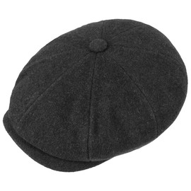 Stetson Hatteras Earflap Flat Cap Men Black 7 1/8