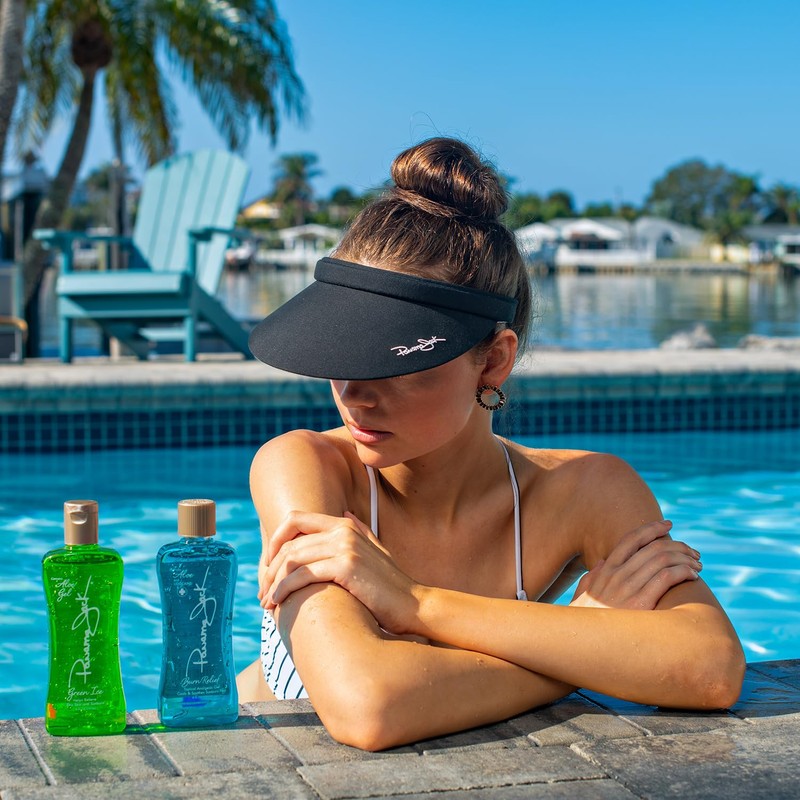 Panama Jack Women's Sun Visor - Packable Lightweight Microfiber, 4"