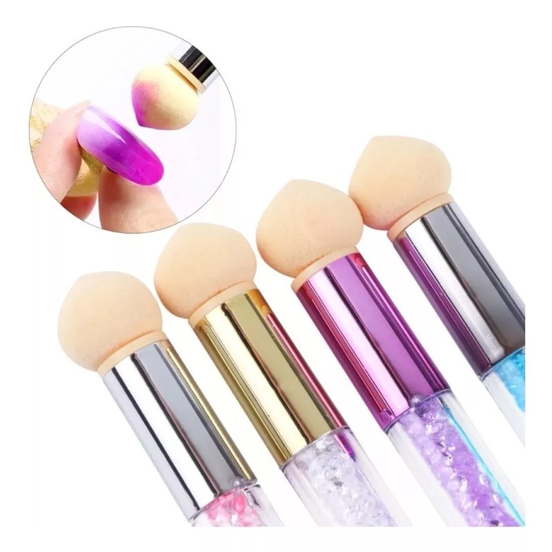 Mouyic Esponja Difuminadora Para Efectos Decoracion En Uñas + Sello