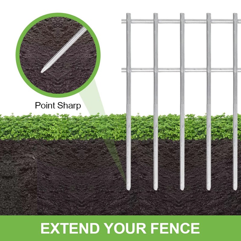 Animal Barrier Fence 10Pack, 32x8in Underground Protect Garden Deck for