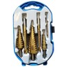 Step Drill Bit Set 6-Piece Titanium Taper Drill HSS TIN