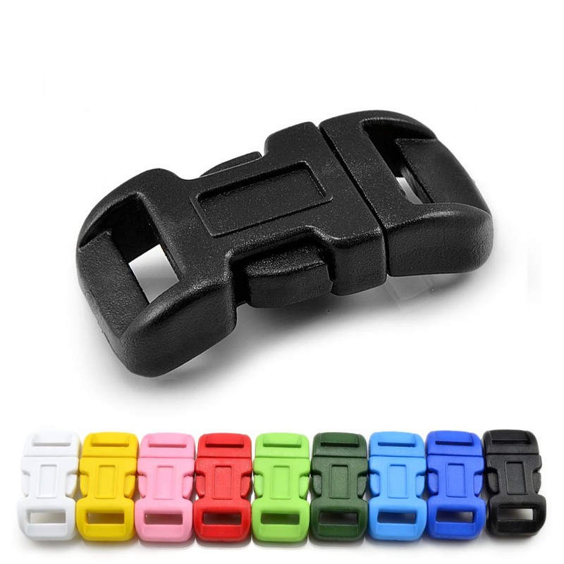 Ganzoo Plastic Click Fastener Set of 10, 3/8 Inch Clip