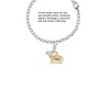 Delight Jewelry Goldtone Large Coach Heart with Crystal - Silver-tone