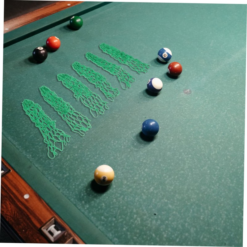 WHAMVOX 6pcs Pool Table Pockets Replacement Billiard Net Bags Cotton