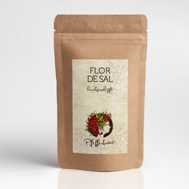 Pfefferbraut Flor de Sal Algarve 200 g Salt Flowers in Aroma Protection Bag, Unrefined and Natural Fleur de Sel Gourmet Salt
