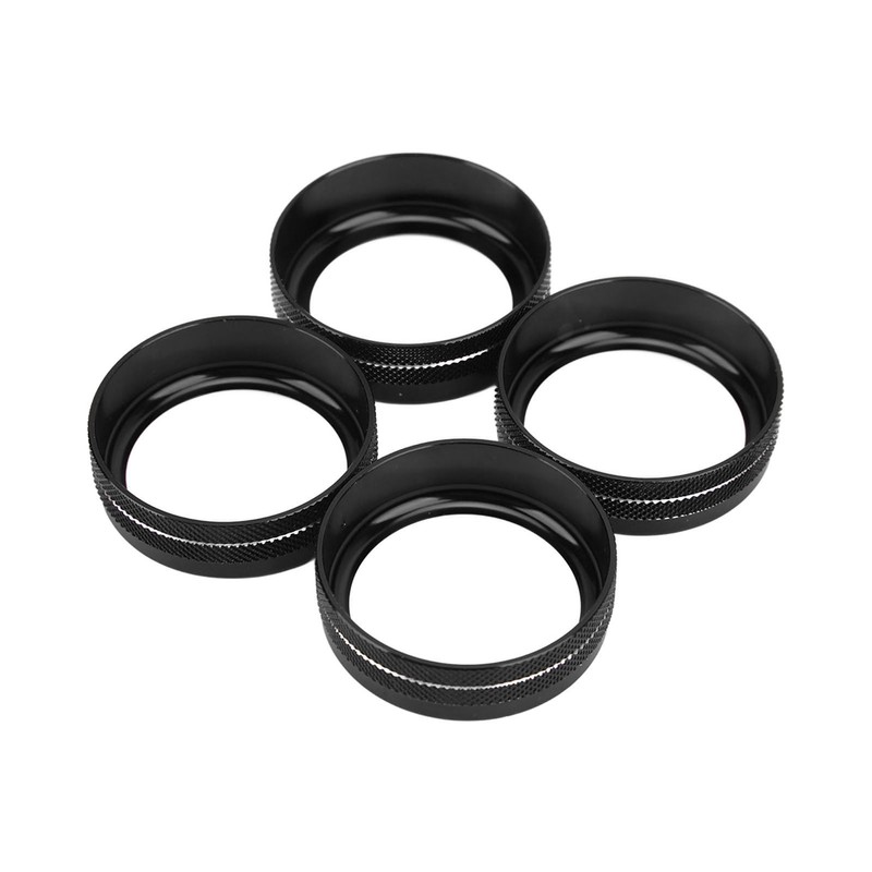 4pcs AC Switch Ring Aluminium Alloy Stylish Rustproof Center Console