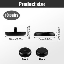 XOXVURI 10 Pairs Seat Belt Stopper Buttons Universal Seat Belt Clip Safety Belt Clip Car Safety Buckle Non-Slip Seat Belt Buckles Seat Belt Stopper Clip For Car Truck SUV (Black)