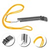 Kisangel Whistle for Referee Metal Whistle Emergency Hiking Lanyard Design