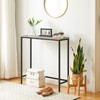 HOOBRO Narrow Console Table, 29.5" Small Entryway Table, Thin Sofa