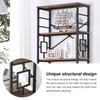 HOMISSUE Bookcase,7-Tier Tall Bookshelf Metal Bookcase and Bookshelves, Free Standing