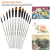 Silithus Paint Brushes 12 Pieces Set, Professional Fine Tip Paint