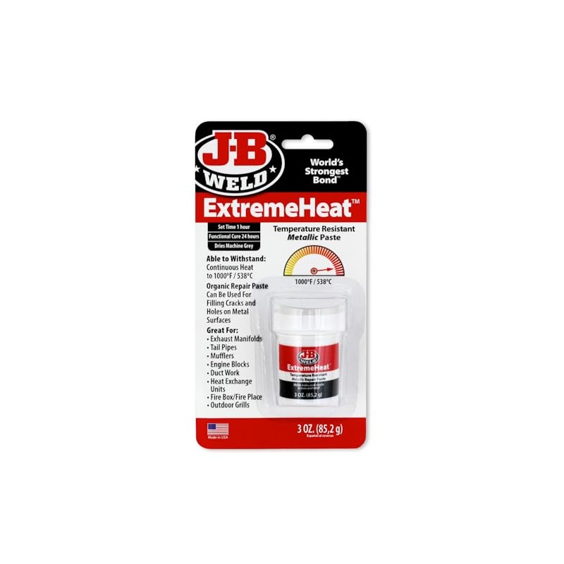J-B Weld 37901 ExtremeHeat High Temperature Resistant Metallic Paste -