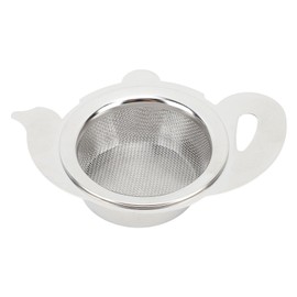 Tea Filter, Stainless Steel Insulated Mesh Strainer Bowl, Fine Sieve Easy Brewing for Loose Tea Juice Coffee Filter with Double Wing Handle (Teapot Style Color)
