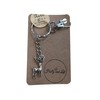 Keyrings, Handmade Keychains, Zipper Chains, Keyrings (Deer - Silver)
