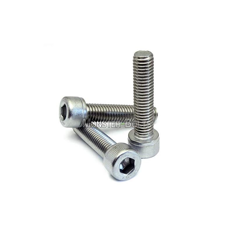 MonsterBolts - #6-32 x 1/2" Socket Head Screws, Stainless Steel,