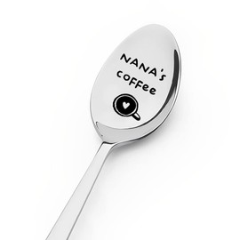 Nana Gifts Spoon from Grandchildren Grandkids Nana’s Coffee Spoons for Nana Mothers Day Birthday Gift for Grandmother Grandma Nanny Christmas Gifts for Nana Coffee Spoons