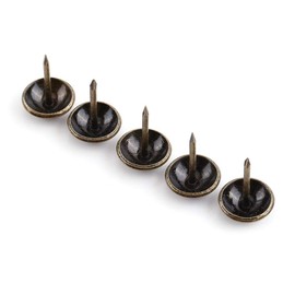Upholstery Nails, Pack of 100, Furniture Nails, Nail Pins, Thumb Tack, Push Pins, Bronze Furniture Decoration Pins, Nail Pens, Decorative Nails for Sofa, Chair and Other Furniture Sofa Bed (12 x 17
