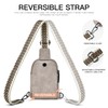 LATMAP Sling Bag for Women Men Leather Small Sling Backpack