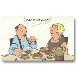 Loriot Frühstücksbrettchen 23 x 14 cm • 68063 ''Das Ei ist hart'' • Dies & Das • Küche & Frühstück • Frühstücksbrettchen • Brettchen