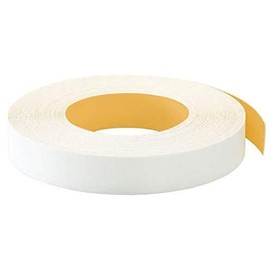 EDGE SUPPLY EASYEDGE White PVC 3/4 Inch X 25 Ft Roll of Edge Banding - Peel and Stick Strong Adhesive, Easy Application - Flexible and Durable Edging for Furniture Restoration, Made in USA