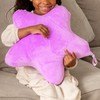 Soft Purple Star Shaped Stuffed Plush Pillow for Kids Ages