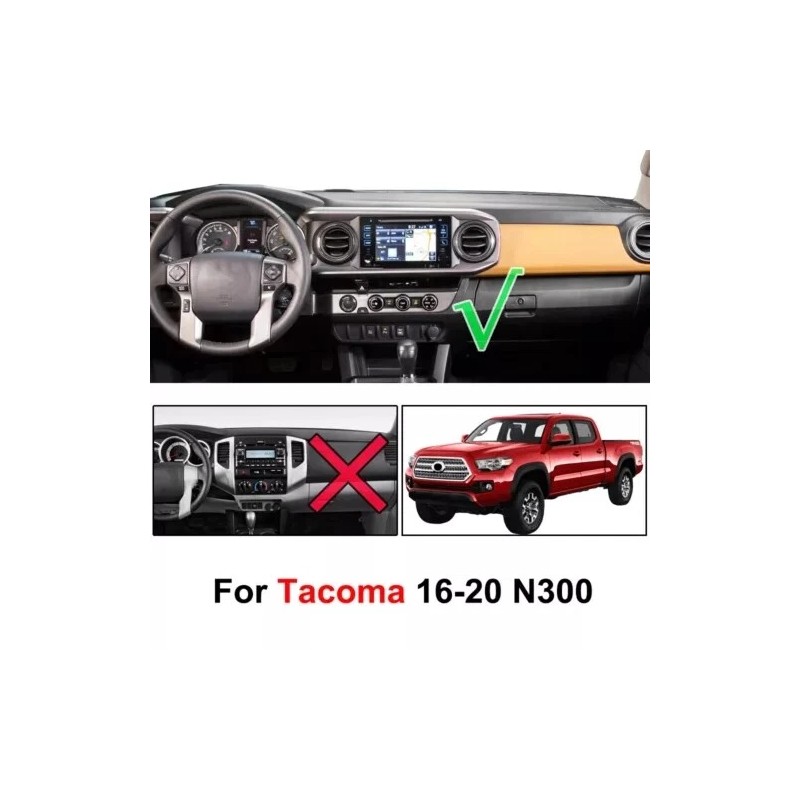 For 2016-2023 Toyota Tacoma Black Dashboard Mat Dash Cover Non-Slip