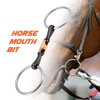 SagaSave Stainless Steel Horse Bit, Tack Bridle Bit Horse Toggle