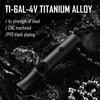 KeyUnity KA22BK Titanium EDC Outdoor Emergency Whistle Key Chain Necklace