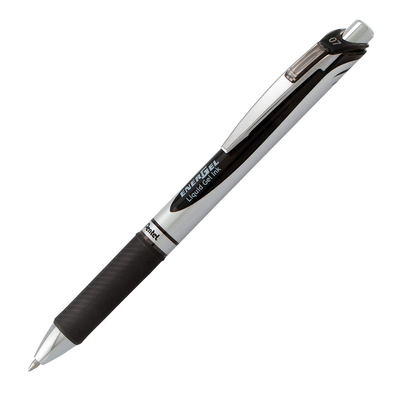 Pentel EnerGel RTX Gel Ink Pens, 0.7 Millimeter Metal Tip,