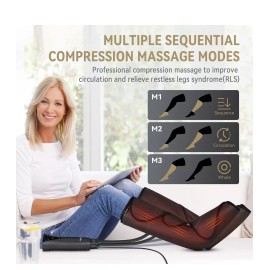 FIT KING Leg and Foot Massager with Heat, Air Compression Leg Massager