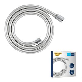 GROHE Vitalioflex 27505001 Metal Shower Hose (1500 mm, Reinforced Design, Kink-Resistant, Heat Resistant), Chrome