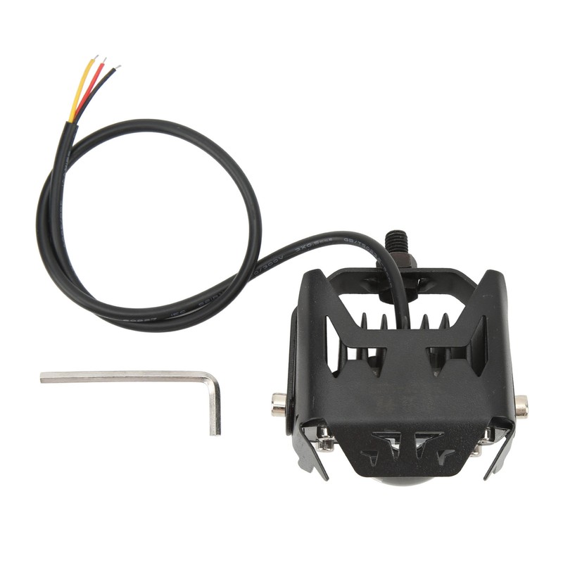 LED Electric Bike Light Aluminum Alloy High Brightness Bicolor Lens